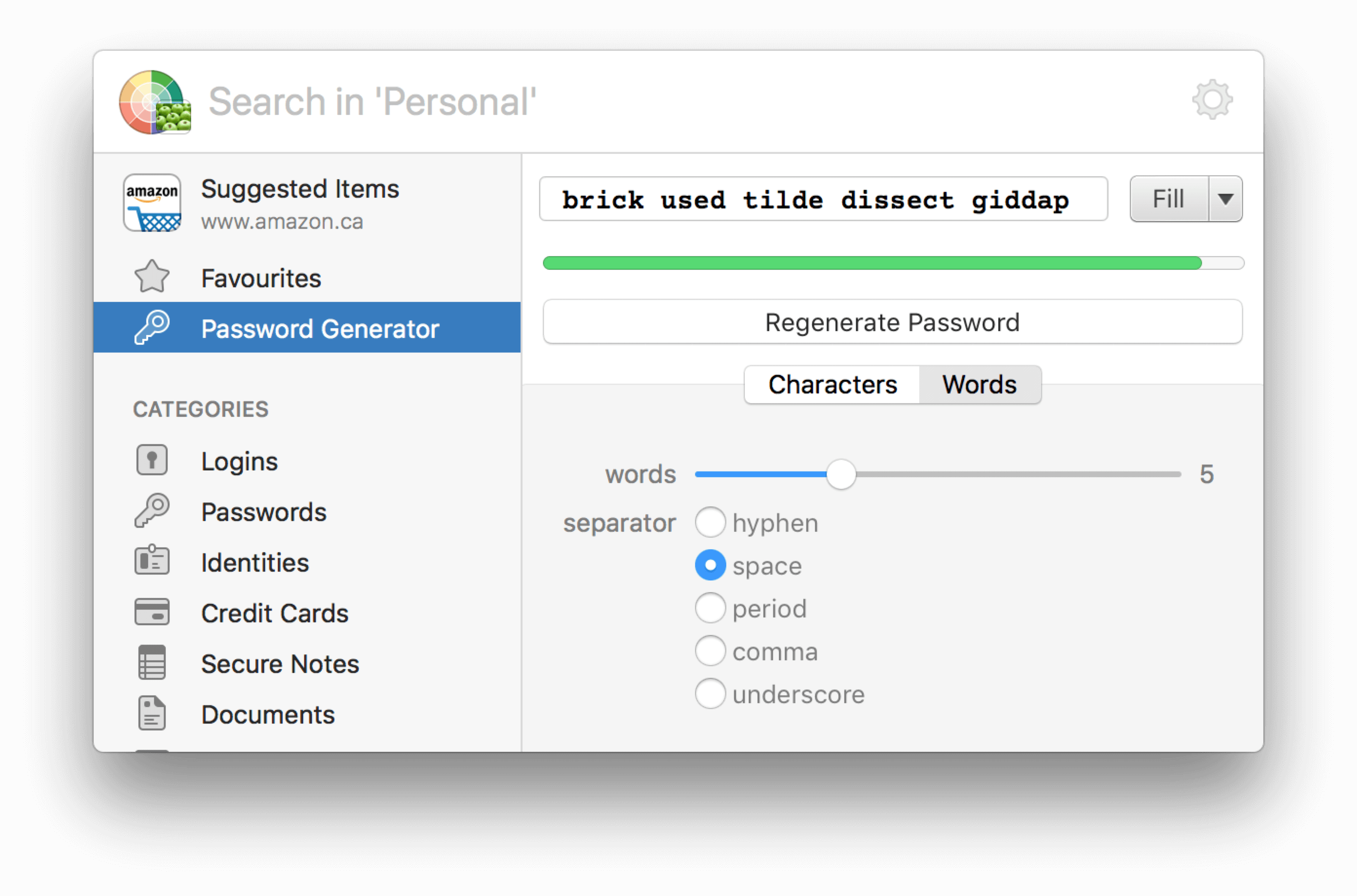 1password generate password