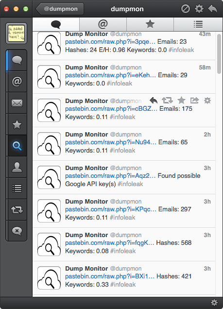 Tracking password dumps