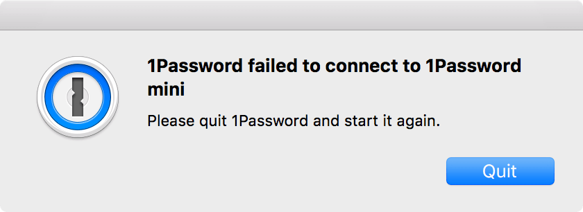 firefox 1password connection failure