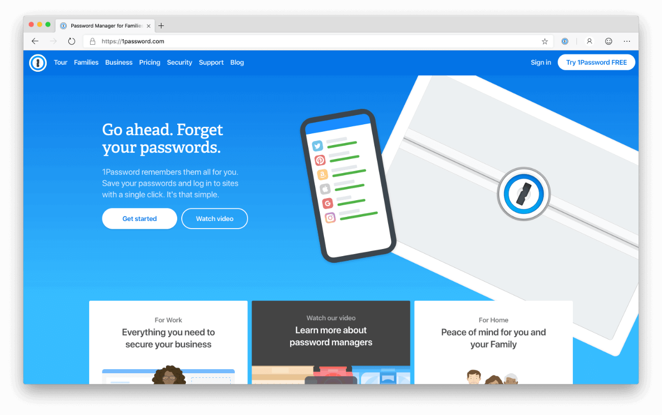 1password is free