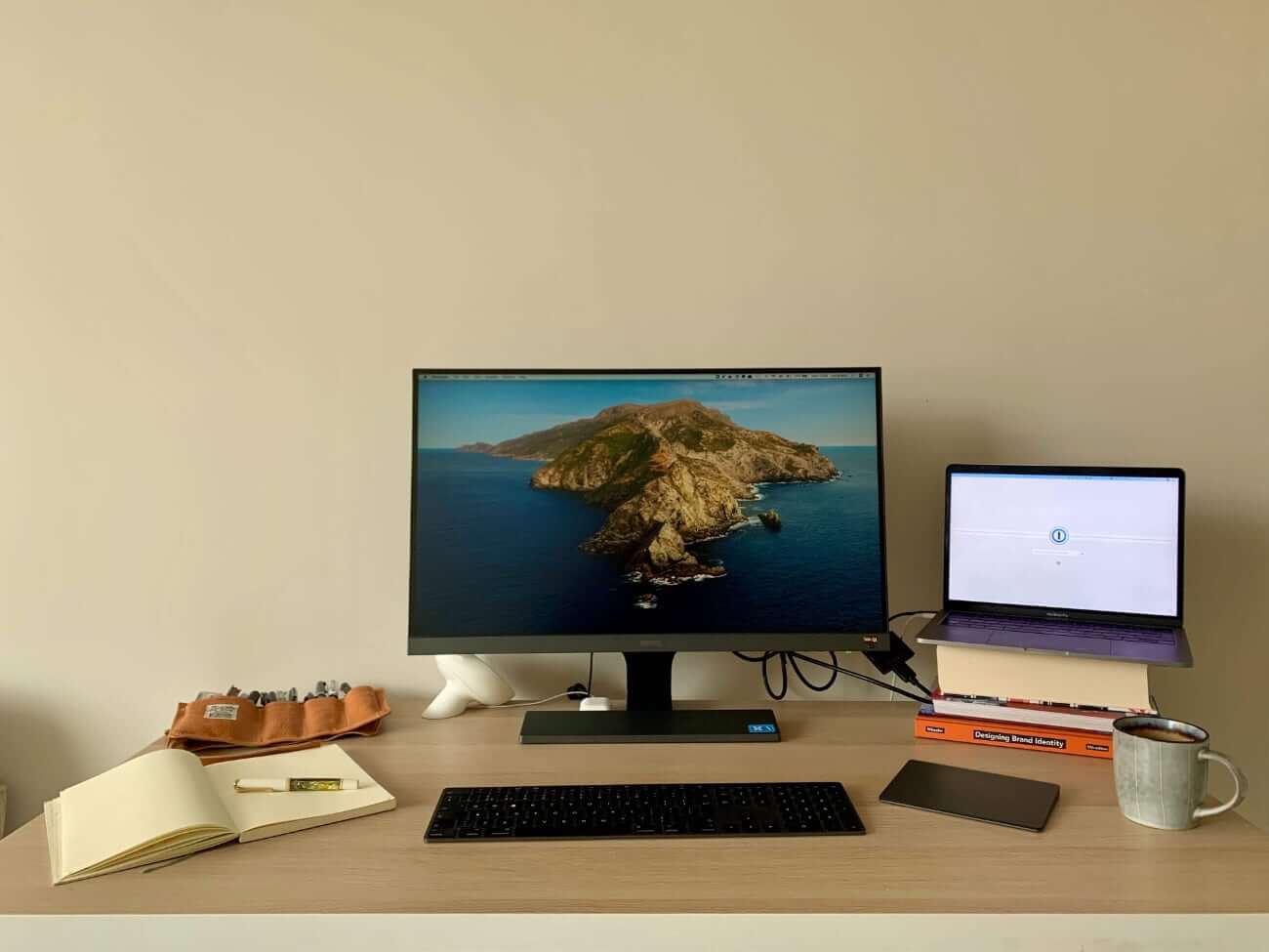 Image of Lily's work from home setup