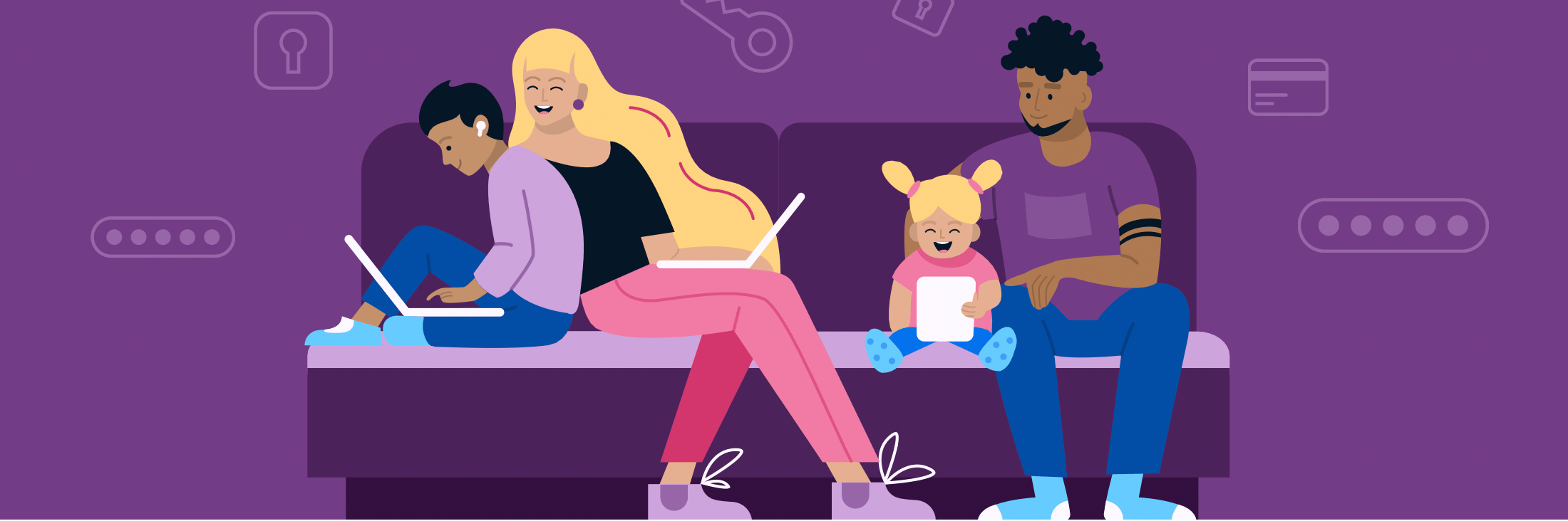 Illustration of 1Password for Families