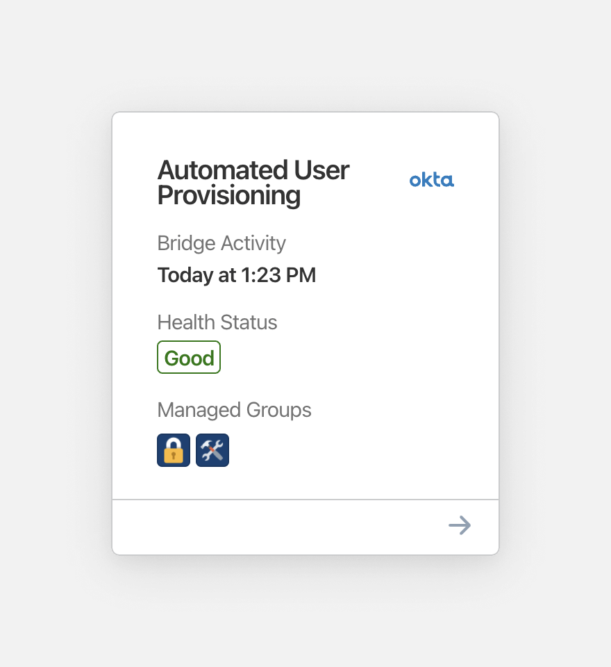 Screenshot showing health monitoring card detail