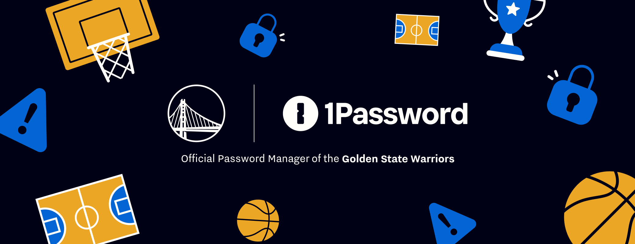 The official password manager of the Golden State Warriors