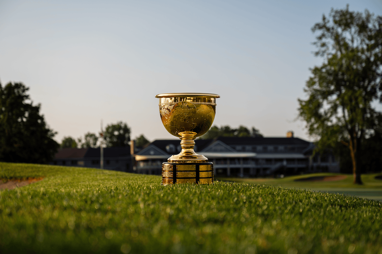 The Presidents Cup trophy