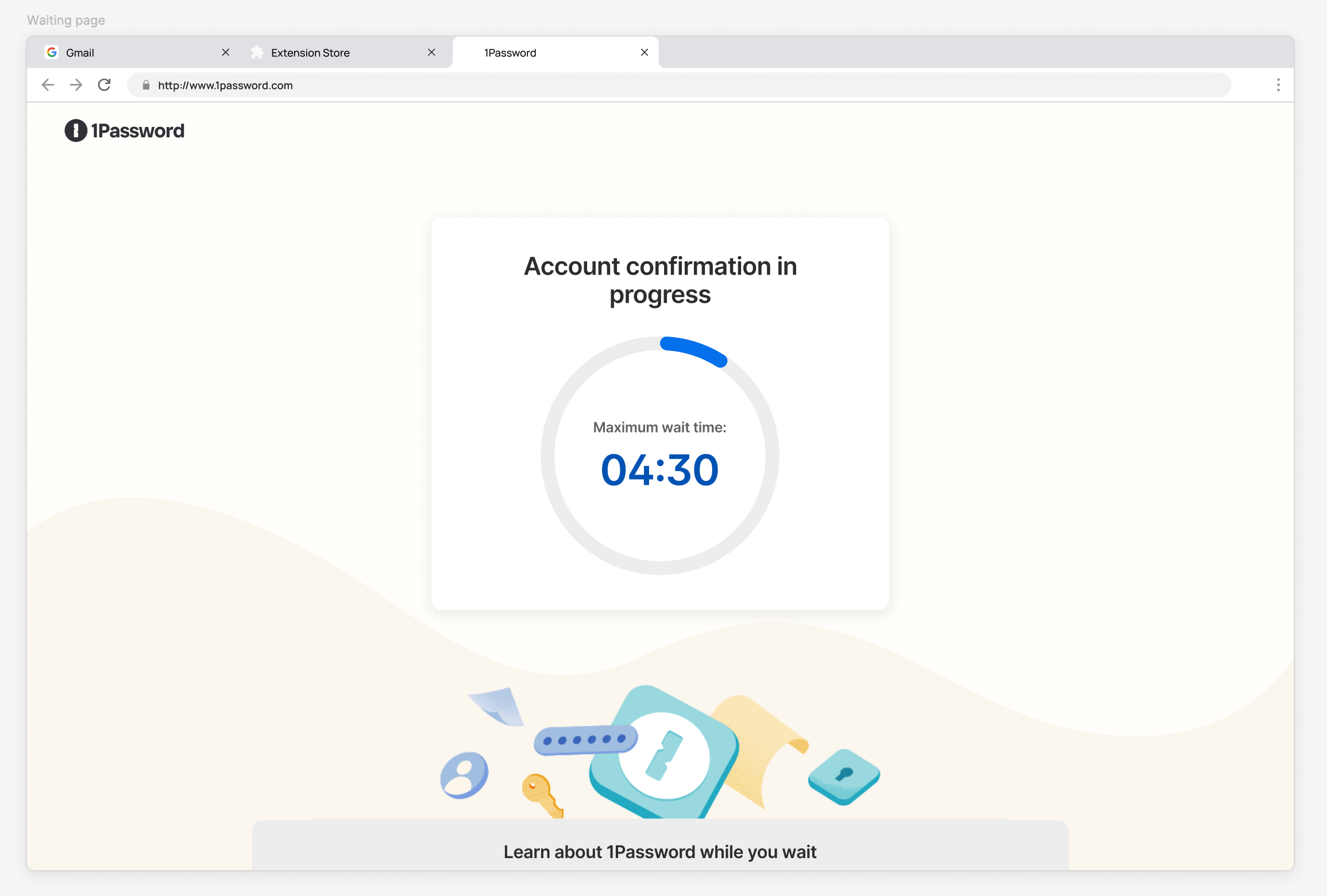 A screenshot of the new scim waiting screen. A screenshot of the new scim waiting screen.