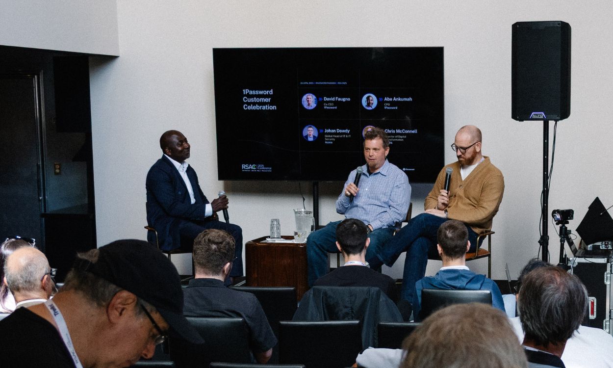 A photo from the 1Password customer celebration event. A photo from the 1Password customer celebration event.